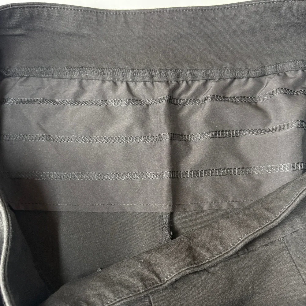 Chicos So Slimming Crop Pants 3 Womens 16 Black Pull On Stretch Tummy Control